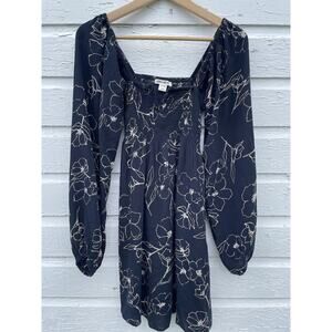 Billabong Dark Blue Floral Mini Dress